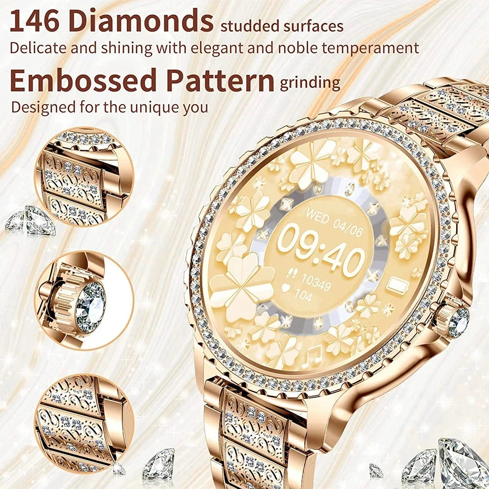 Gold Women Smart Watch