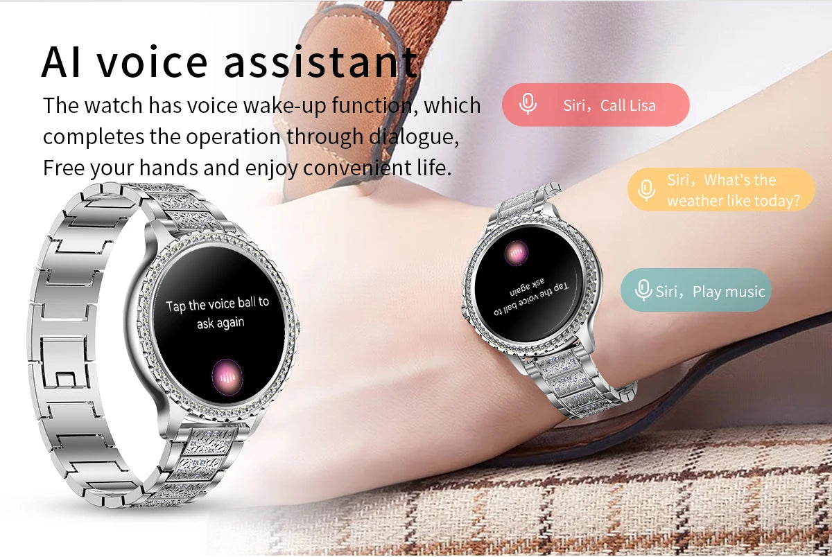Gold Women Smart Watch