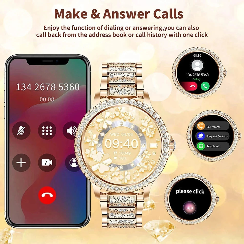 Gold Women Smart Watch