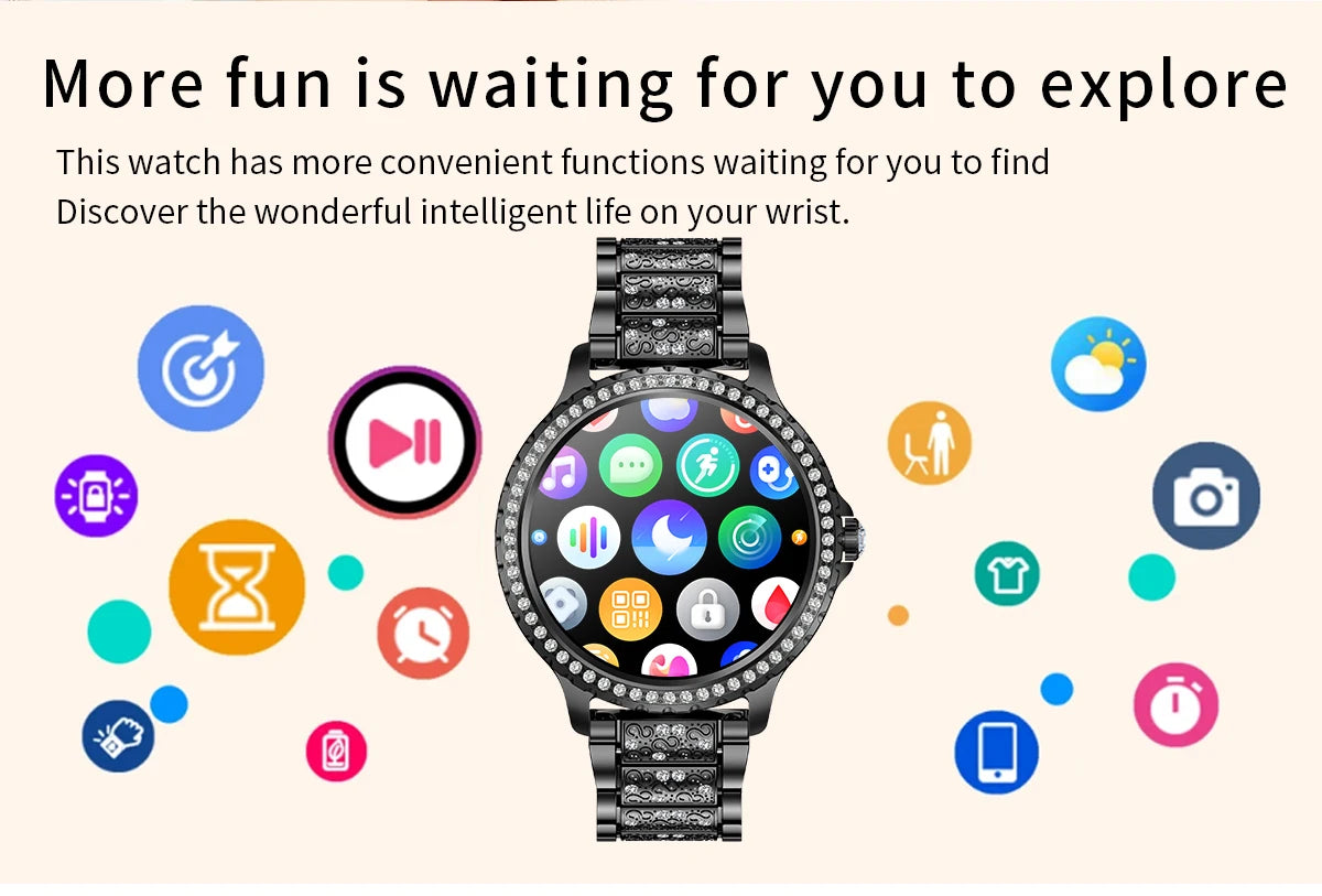 Gold Women Smart Watch