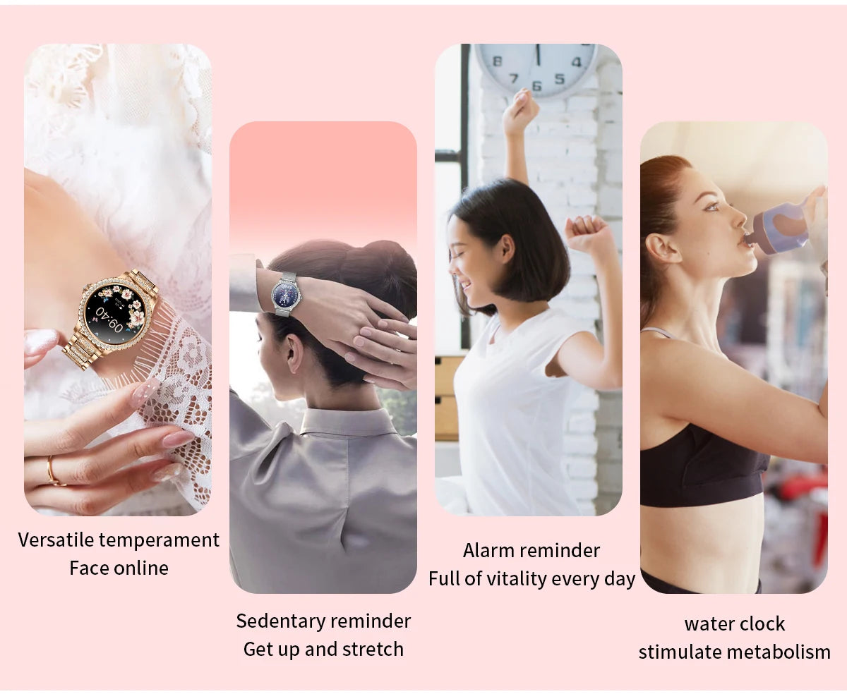 Gold Women Smart Watch