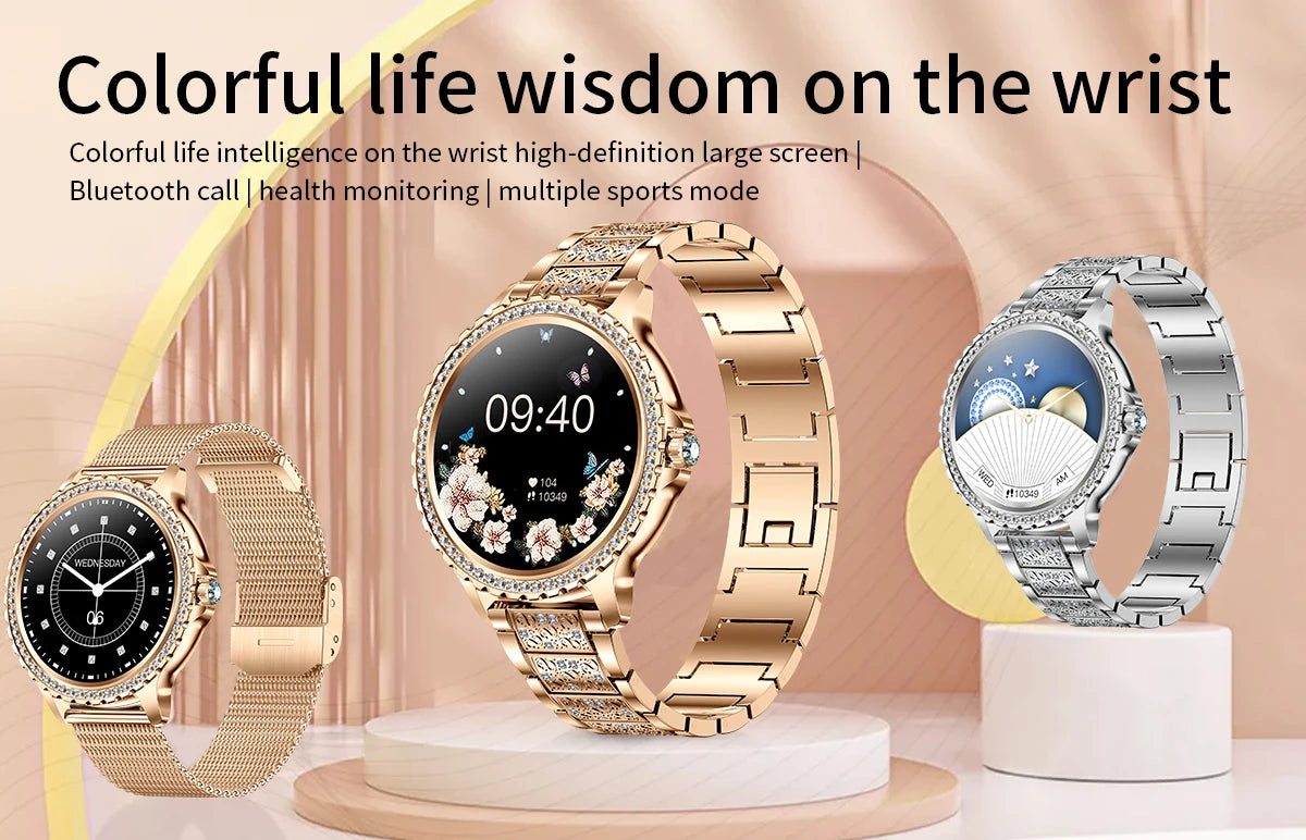 Gold Women Smart Watch