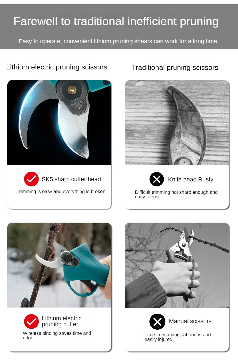 Brushless Electric Pruning Shears