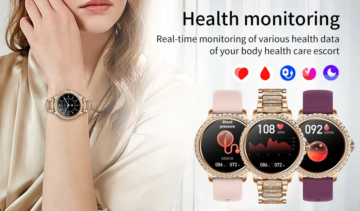 Gold Women Smart Watch