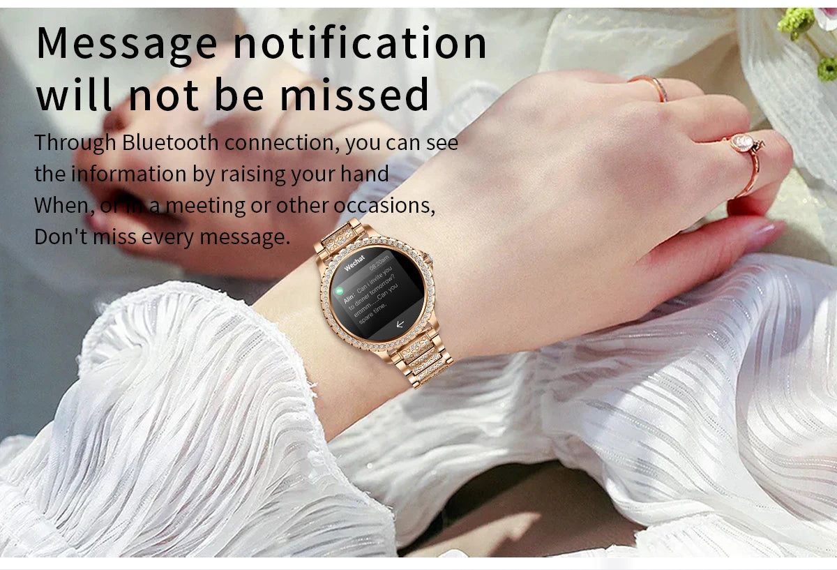 Gold Women Smart Watch